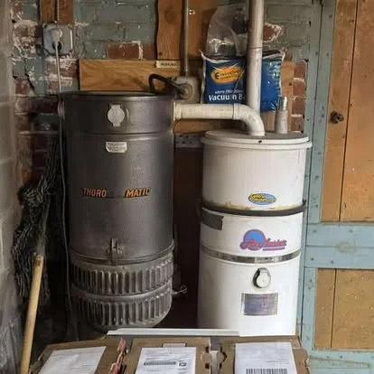 Older and newer central vacuum power units in a separate replacement example